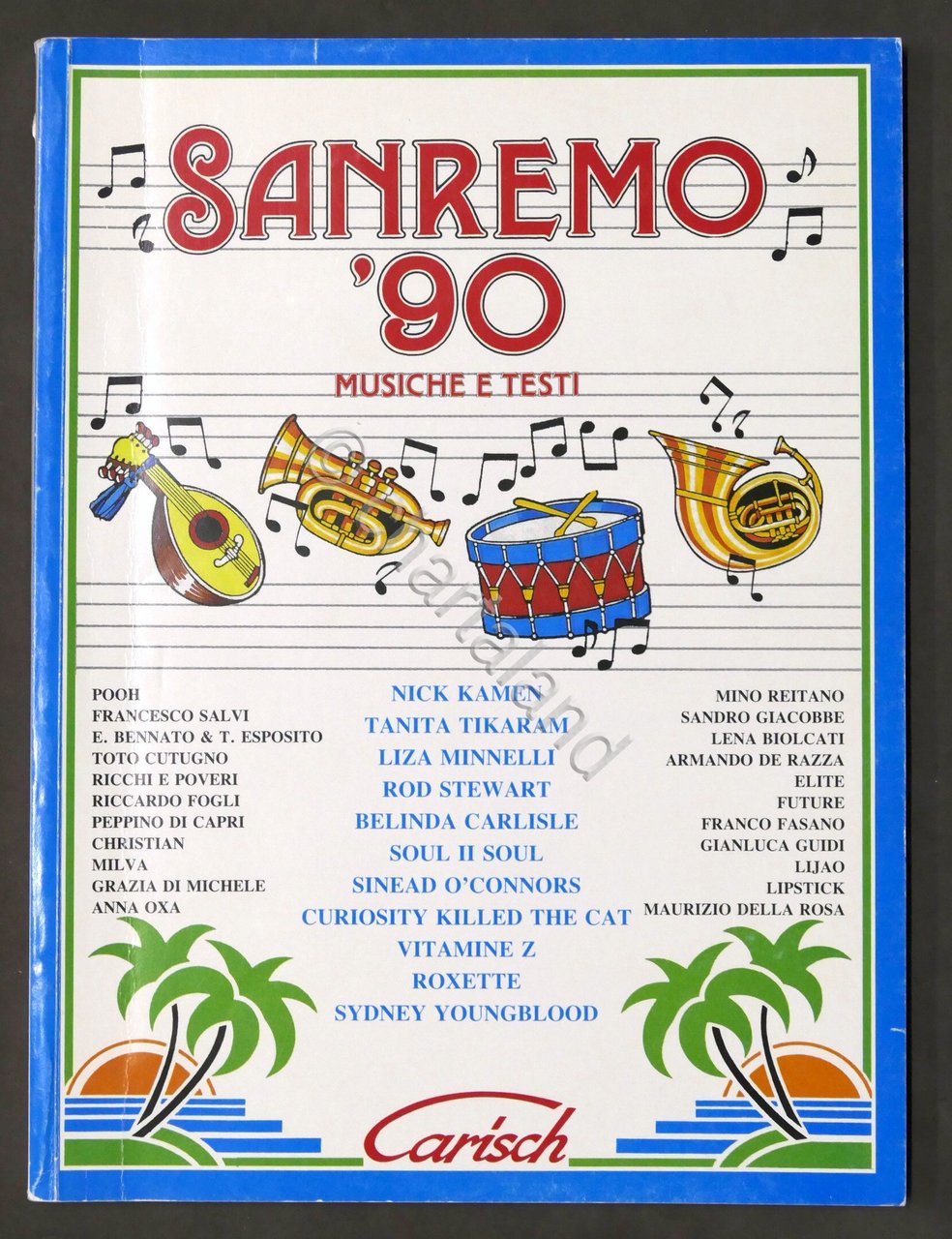 Spartiti - Sanremo '90 - Musiche e testi - ed. …