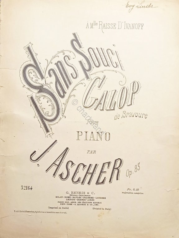 Spartiti - Sans Souci - Galop de Bravoure pour Piano … | Immagine Gallery 1