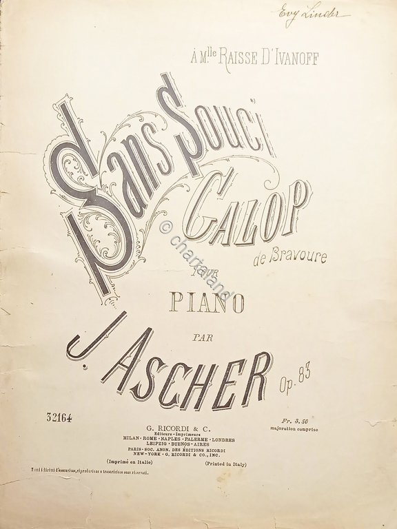 Spartiti - Sans Souci - Galop de Bravoure pour Piano …