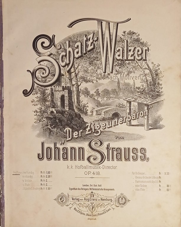 Spartiti - Schatz  - Walzer von Johann Strauss - Op. 418 - Pianoforte
