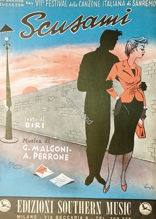 Spartiti - Scusami - Slow Moderato di Biri, G. Malgoni …