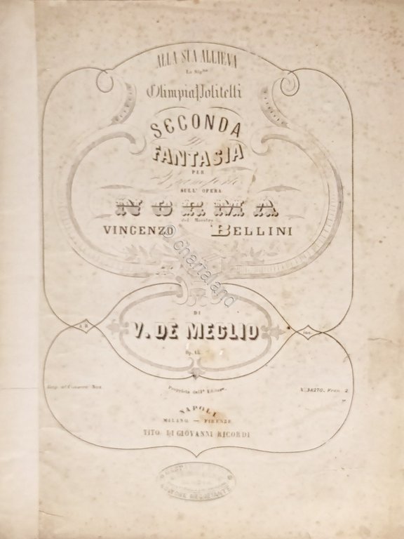 Spartiti - Seconda Fantasia sull'Opera Norma di Bellini Op. 15 … | Immagine Gallery 2