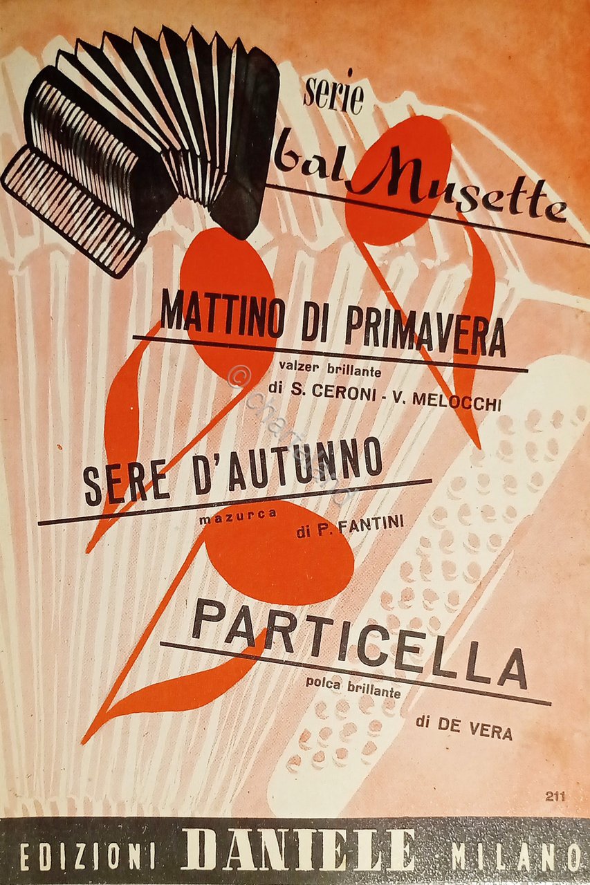 Spartiti - Serie Bal Musette per Fisarmonica - Sere d'Autunno … | Immagine principale