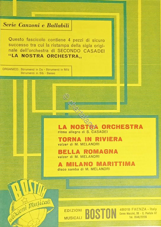 Spartiti - Serie Canzoni e Ballabili - 4 Successi di …