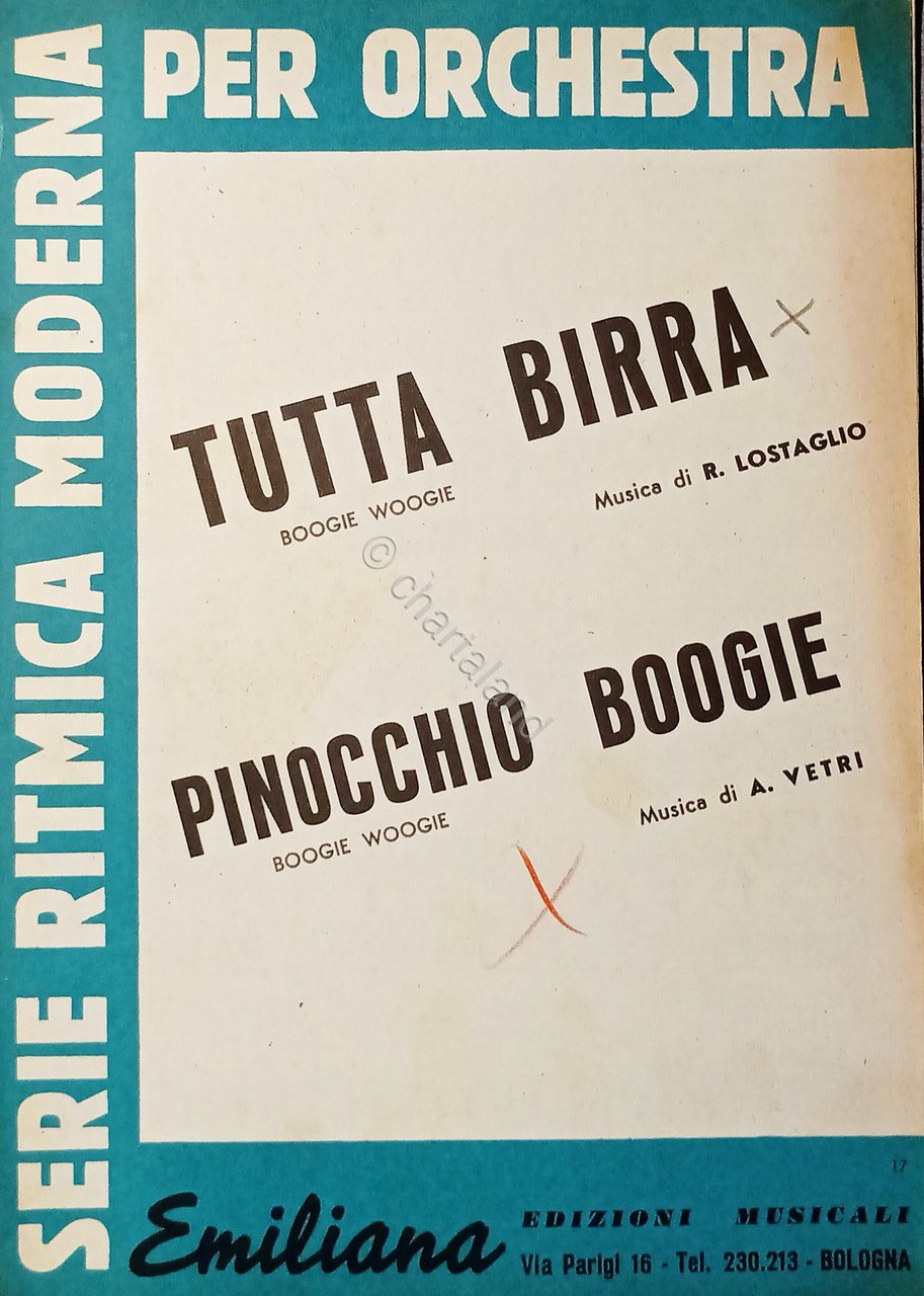 Spartiti - Serie per Orchestra - Tutta Birra - Pinocchio …
