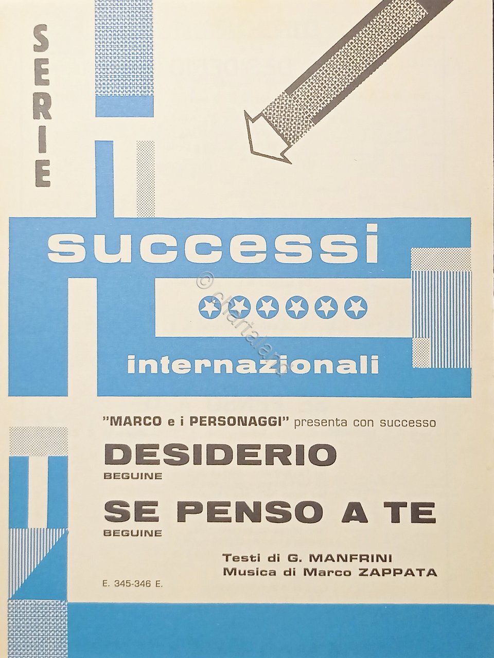 Spartiti - Serie Successi Internazionali - Desiderio - Se penso …