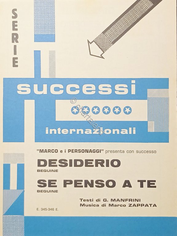Spartiti - Serie Successi Internazionali - Desiderio - Se penso …