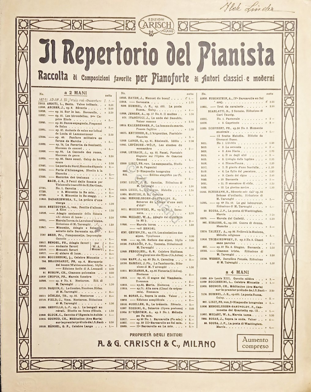 Spartiti - Si J'etais Roi - Ouverture per Pianoforte di …