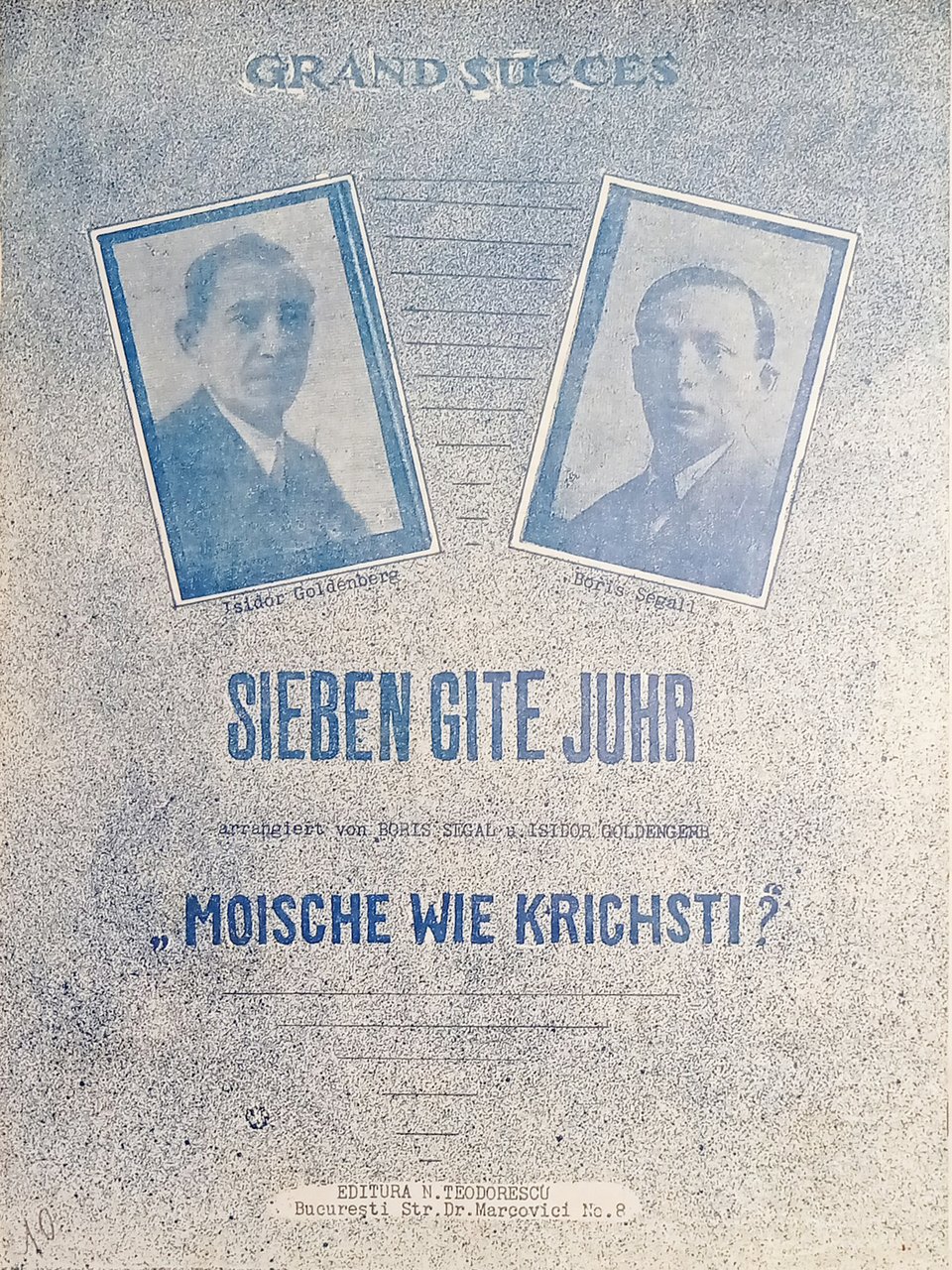 Spartiti - Sieben Gite Juhr - Arangiert von Boris Segall … | Immagine principale