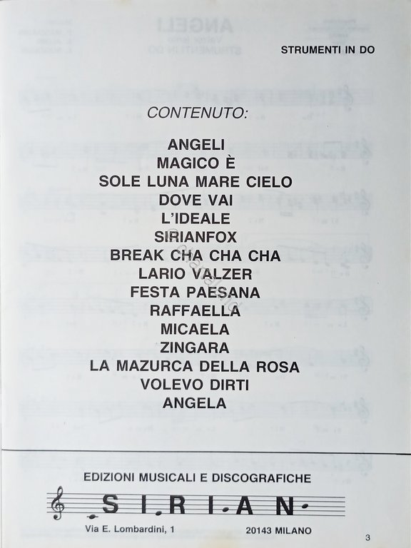 Spartiti - SIRIAN presenta le canzoni di M. Ferrara e …