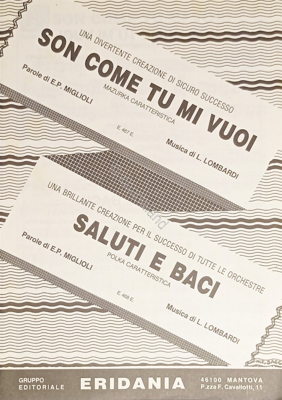 Spartiti - Son come tu mi vuoi - Saluti e …