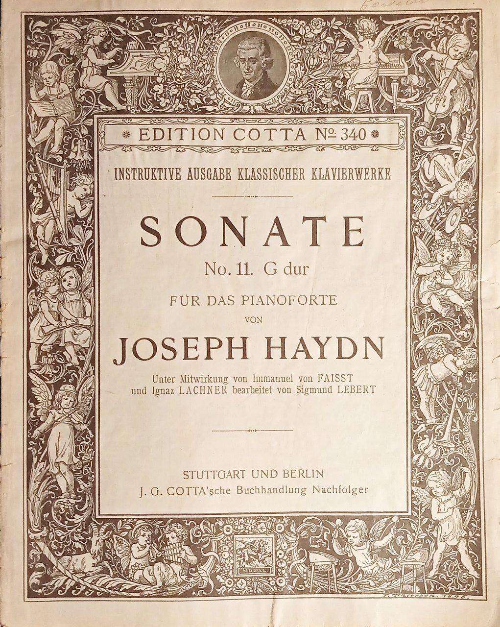 Spartiti - Sonate N. 11, G dur fur das Pianoforte …