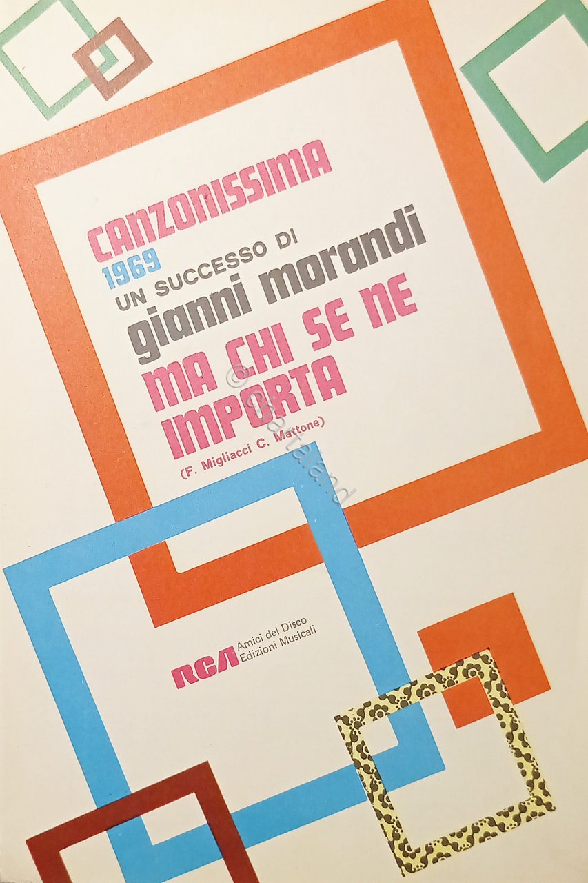 Spartiti - Successo di Gianni Morandi - Ma che se …