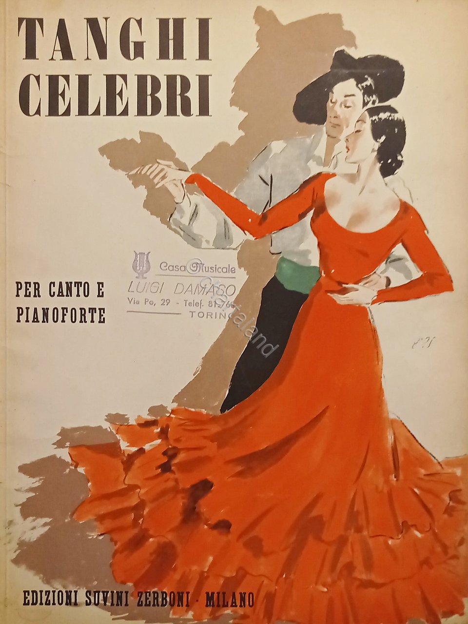 Spartiti - Tanghi Celebri per Canto e Pianoforte - 1961