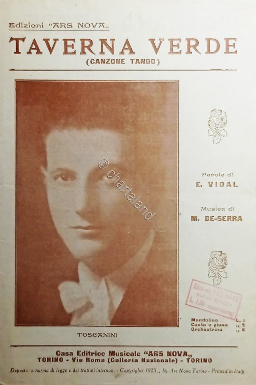 Spartiti - Taverna Verde - Canzone Tango di E. Vidal …