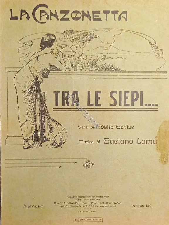 Spartiti - Tra le Siepi - Versi di A. Genise …