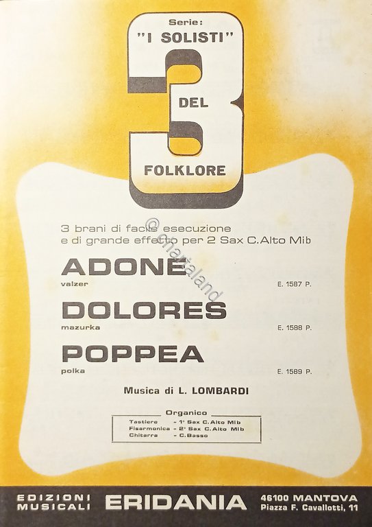 Spartiti - Valzer Adone - Mazurka Dolores - Polka Poppea … | Immagine Gallery 2