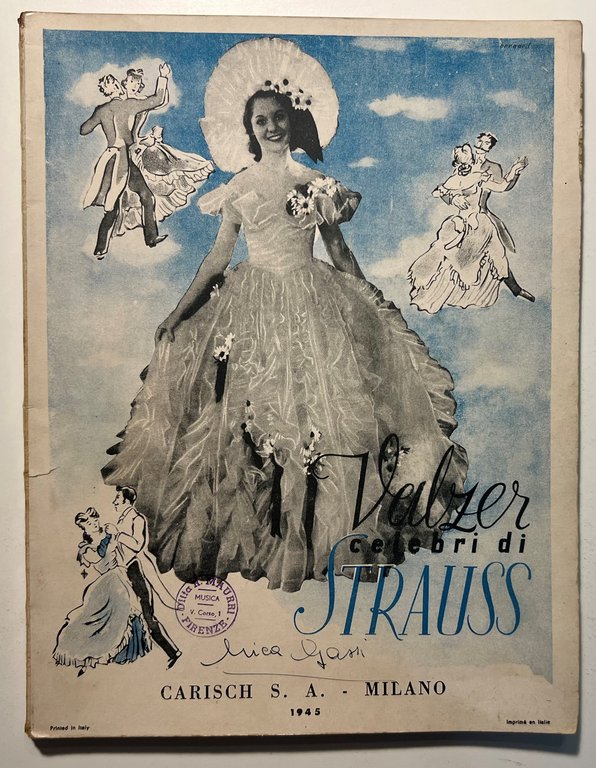 Spartiti - Valzer Celebri di Giovanni Strauss - 1945 Carisch