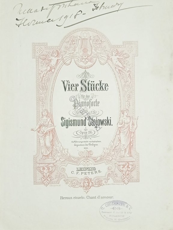 Spartiti - Vier Stucke fur das Pianoforte von S. Stojowski …