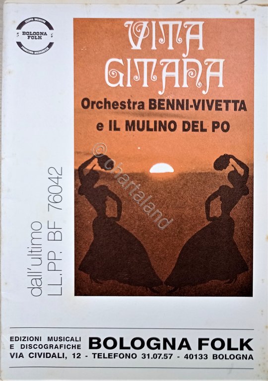 Spartiti - Vita Gitara - Orchestra Benni-Vivetta e il Mulino del Po - 1987