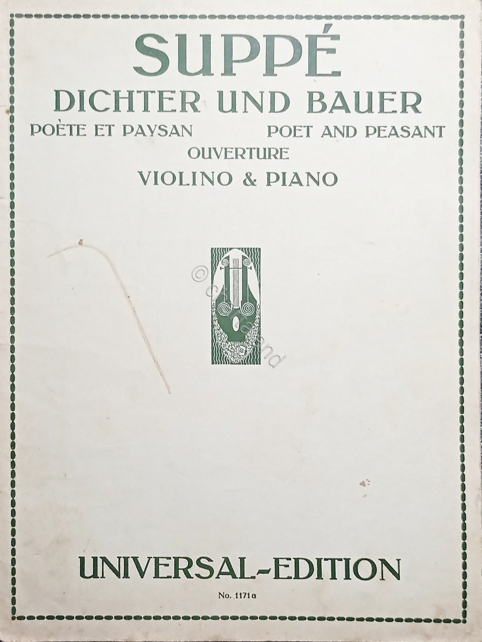 Spartiti Franz Von Suppé - Dichter und Bauer - Ouvertüre …