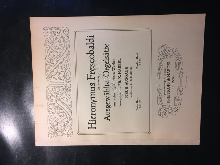 Spartiti Musica - Hieronymus Frescobaldi - Ausgewahlte orgelsatze | Immagine Gallery 2