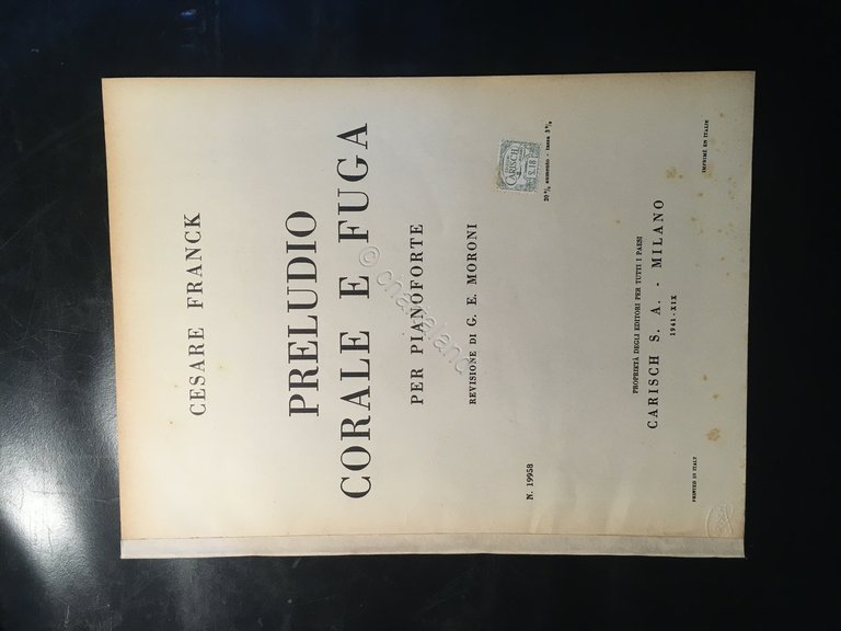 Spartiti Musica - Preludio Corale e Fuga - Cesare Franck … | Immagine Gallery 1