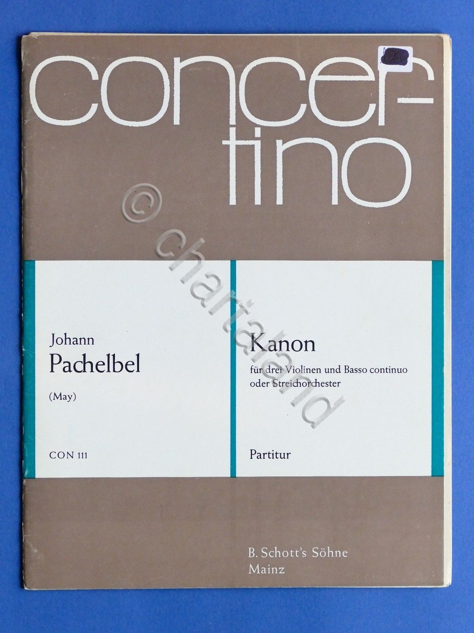 Spartiti Partitura - Johann Pachelbel - Kanon - Orchestra d'Archi | Immagine principale