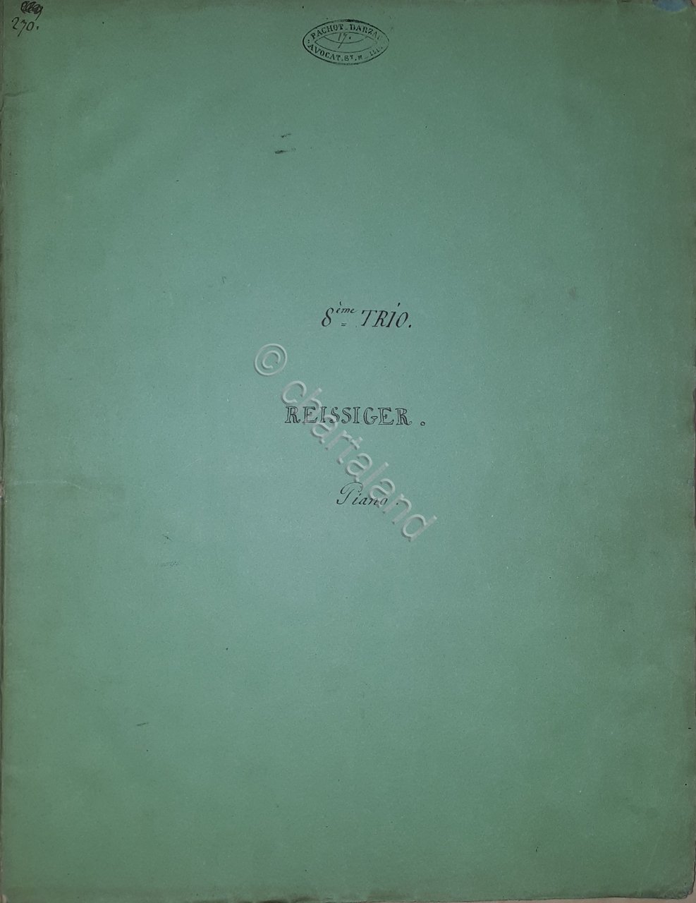 Spartiti Piano - 8^Trio pour Piano Violon et Violoncelle par …