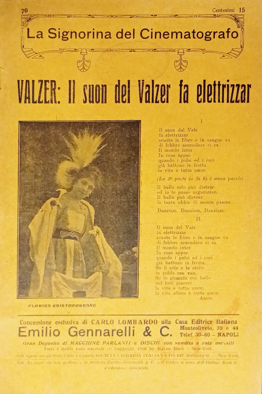 Spartiti Valzer: Il suon del Valzer fa elettrizzar - Florica … | Immagine principale