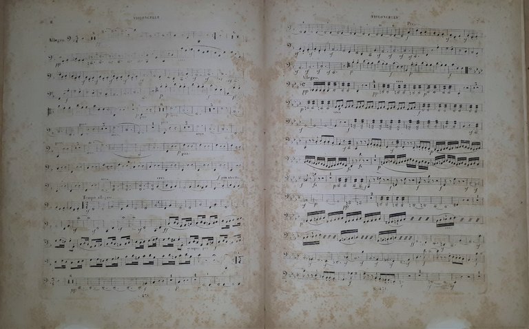 Spartiti Violoncello Trois Symphonies de Beethoven - Piano par Hummel …