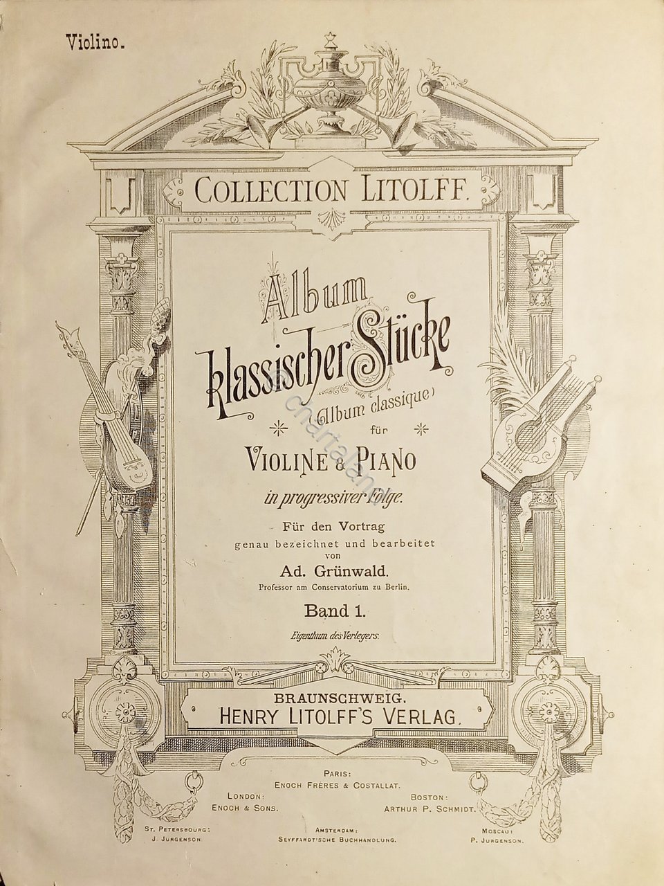 Spartito - Album Klassische Stucke fur Piano et Violine von …