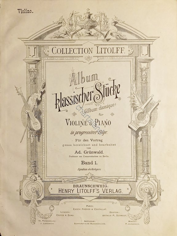 Spartito - Album Klassische Stucke fur Piano et Violine von …