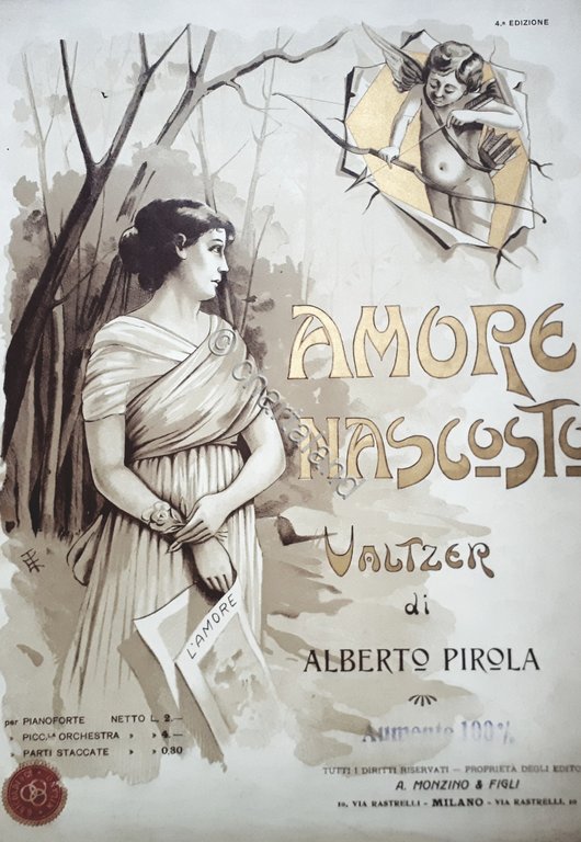 Spartito - Amore Nascosto - Valtzer di Alberto Pirola