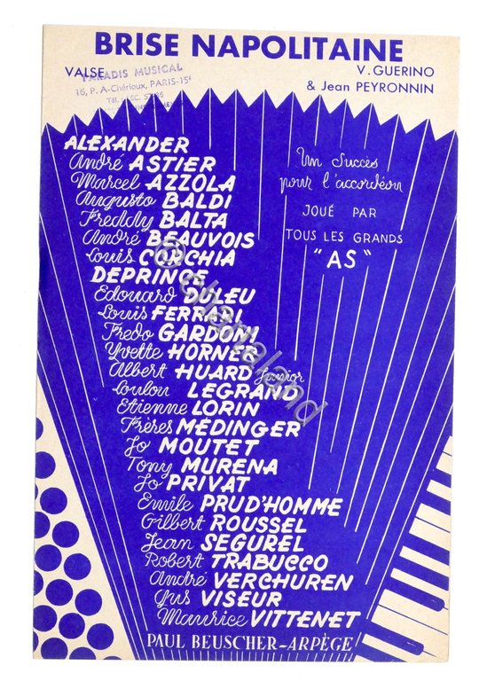 Spartito - Brise Napolitaine - Piano - Fisarmonica - ed. …