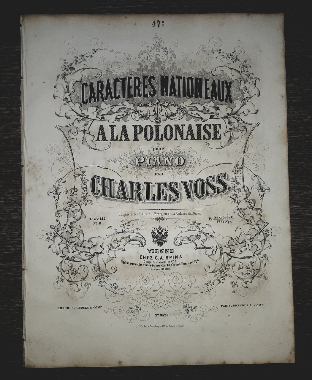 Spartito - Caractères Nationeaux - Alapolonaise pour Piano par Charles …