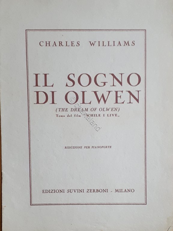 Spartito - Ch. Williams - Il Sogno di Olwen - … | Immagine Gallery 2