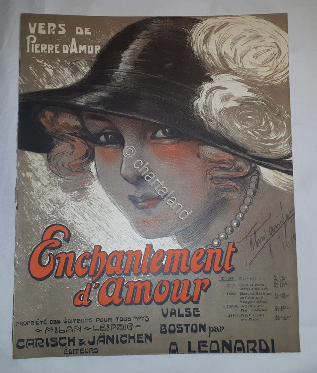 Spartito - Enchantement d'Amour - Valse - Boston - A. …