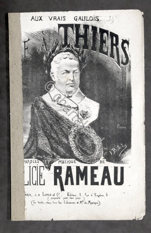 Spartito - F. Rameau - Ode a Thiers - Canto …