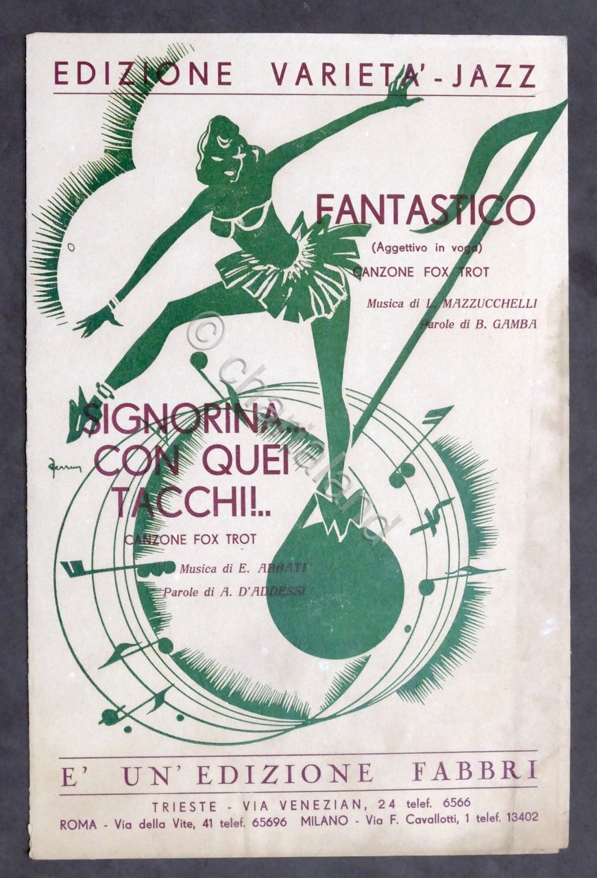 Spartito - Fantastico / Signorina...con quei tacchi - Canto e …