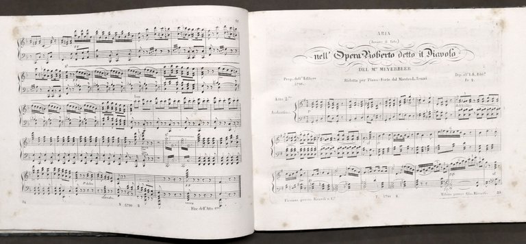 Spartito - G. Meyerbeer - Roberto detto il Diavolo - …