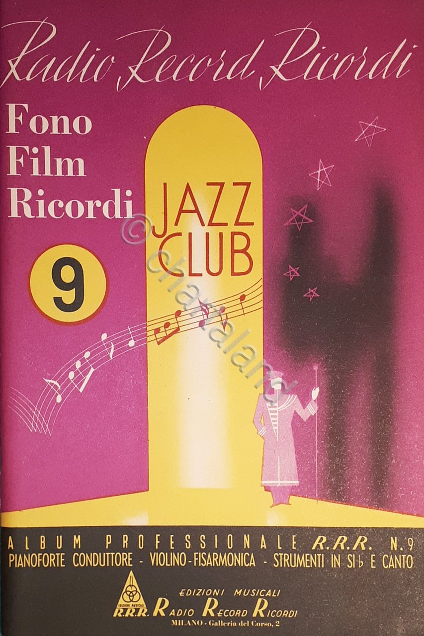 Spartito - Jazz Club - Album Professionale R.R.R. n. 9 …