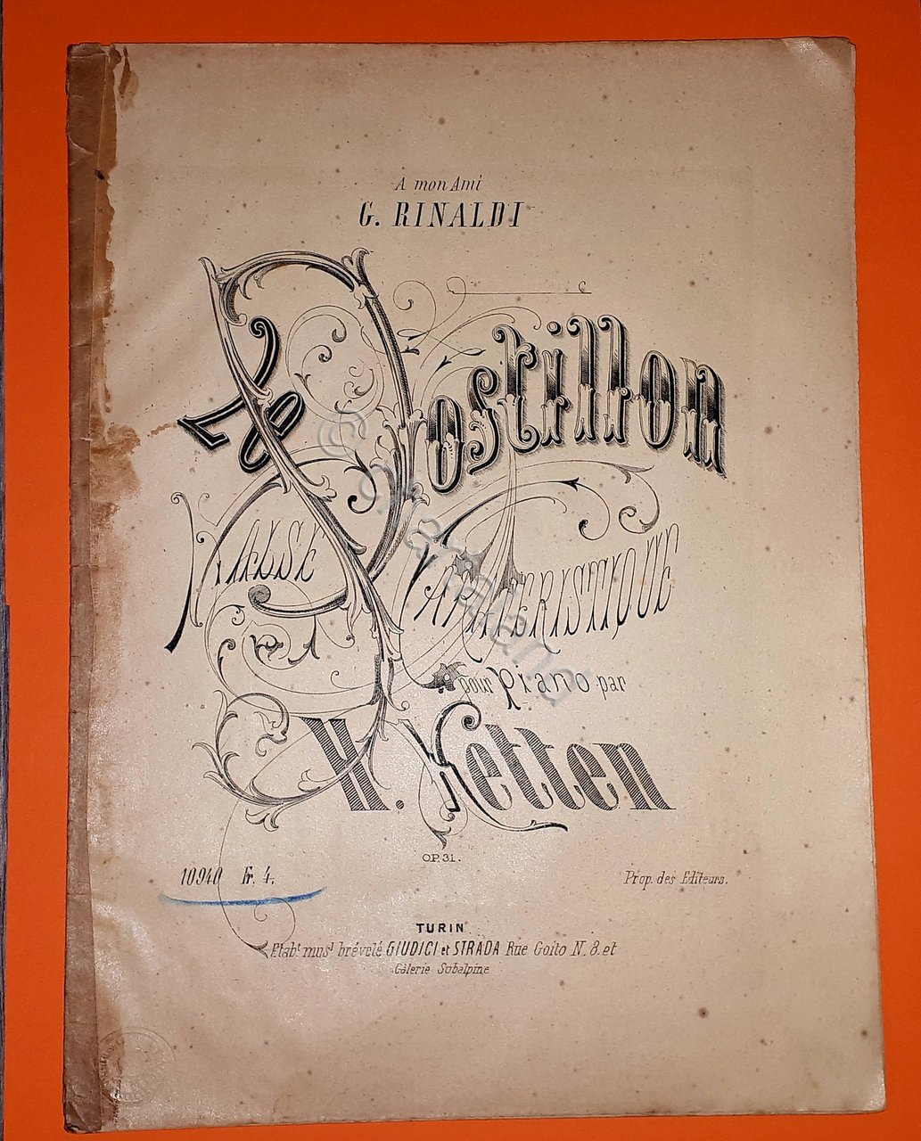 Spartito - Le Postillon - Valse caracteristique - H. Ketten … | Immagine principale