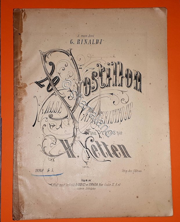 Spartito - Le Postillon - Valse caracteristique - H. Ketten … | Immagine Gallery 2