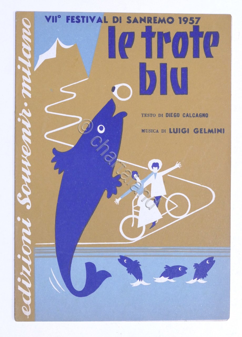 Spartito - Le trote blu - Canto, violino o fisarmonica …