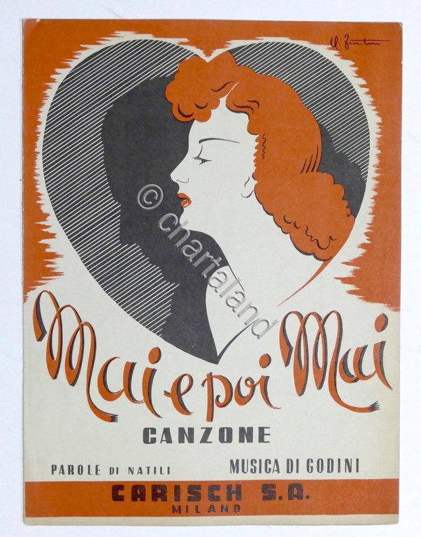 Spartito - Mai e poi mai - Canto e piano …