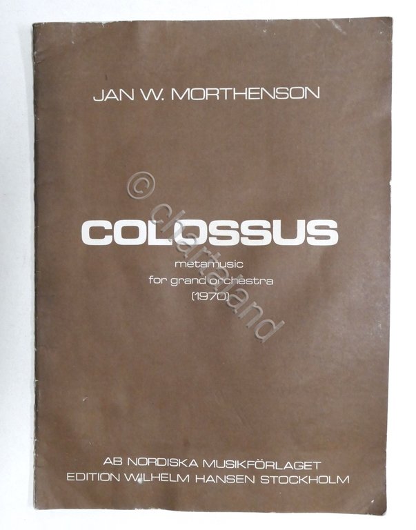 Spartito - Morthenson - Colossus metamusic for grand orchestra - … | Immagine Gallery 1