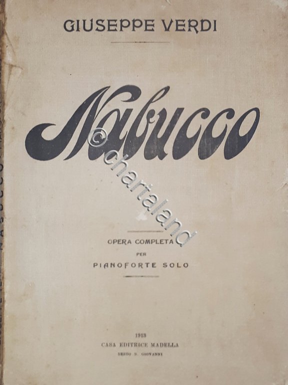 Spartito - Nabucco di G. Verdi - Opera completa per … | Immagine Gallery 2