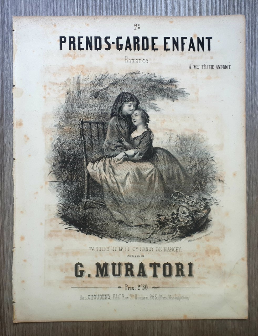 Spartito - Prends - Garde enfant - Romance - G. …