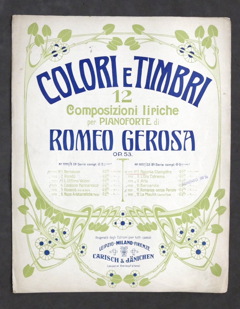 Spartito - R. Gerosa - Colori e Timbri N. 7 …